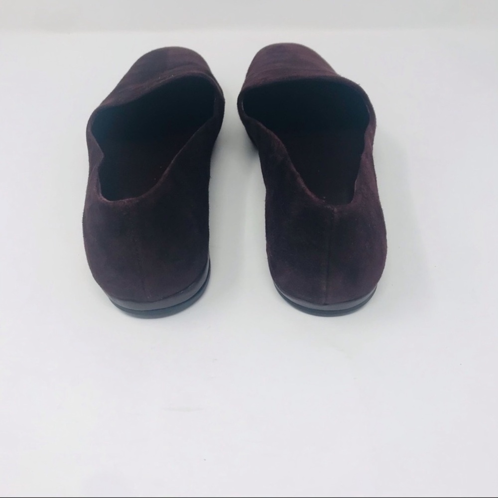 Vince Suede Paz Venetian Suede Leather Loafer Flats Plum Size 6 - Picture 4 of 6